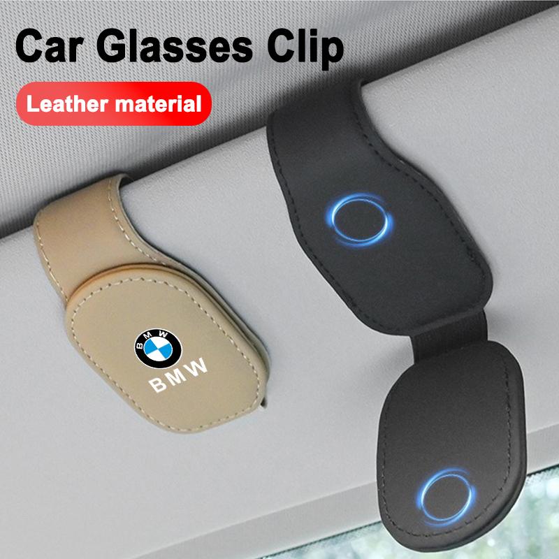 Car Logo Sunshade Clip Card Clip Car Sunglasses Glasses Frame For BMW E60 E53 E83 E84 F48 F40 G20 G01 G02 F10 F95 F97 G15 G16 X5