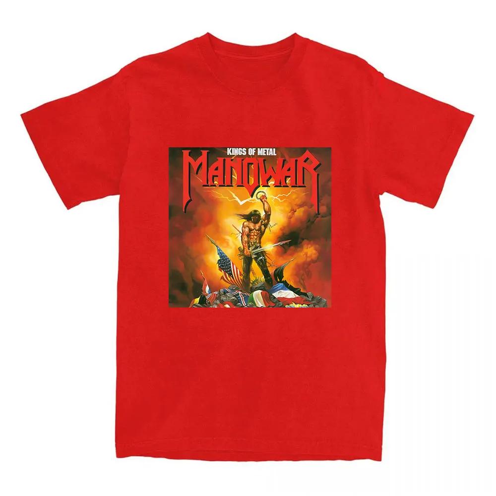 Manowar Футболки с принтом хип-хоп группы Тур The Blood Our Enemies 2025 Футболки с коротким рукавом Женская футболка Женская одежда Графическая футболка