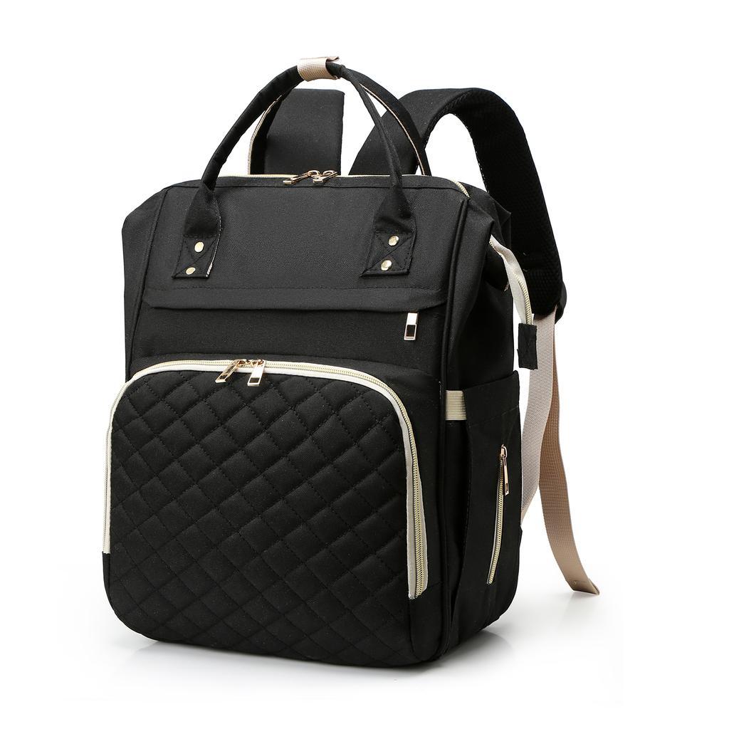 Портативная сумка для подгузников, рюкзак большой вместимости, водонепроницаемая дорожная сумка для кормления ребенка, сумка для мамы с USB-портом для зарядки, ремни для коляски, термокарманы