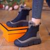 Snow Boots Women's Autumn and Winter 2025 Velvet Warm Northeast Large Cotton Shoes Waterproof and Non-slip Thick-soled High-top Martin Boots