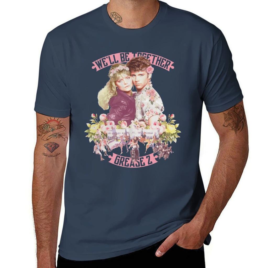 Grease 2 Floral Tshirt T Shirts For Unisex Graphic Vintage T Shirt Unisex 100 Cotton Luxury Brand Tshirt