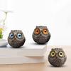 Lucky Owl Owl Mini Statue Realistic Owl Ornament Creative Owl Figurine Beads  Desktop Decoration
