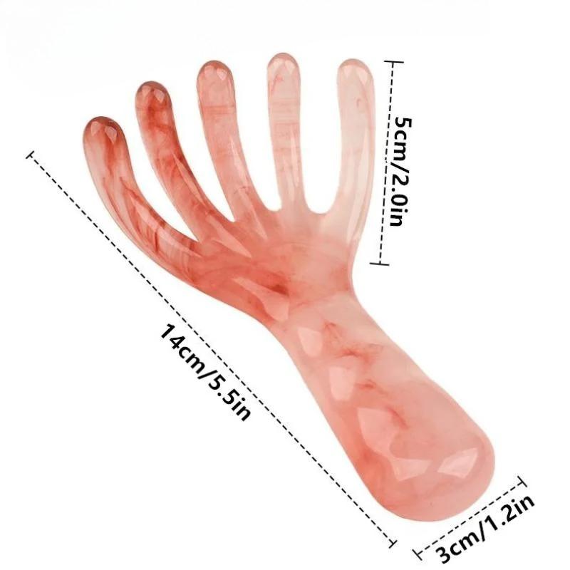 Resin Scalp Massage Comb Finger Like Head Massager Five Claw Head Therapy Comb Meridian Dredging Scraping Comb Care Relaxation