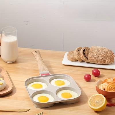 Мини-сковорода с антипригарным покрытием и крышкой, сковорода для завтрака из алюминиевого сплава для приготовления яиц