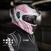 Full Face Motorcycle Helmet With Flip-Up Visor Men Women DOT Certified ABS Scooter Bike Riding All Season
