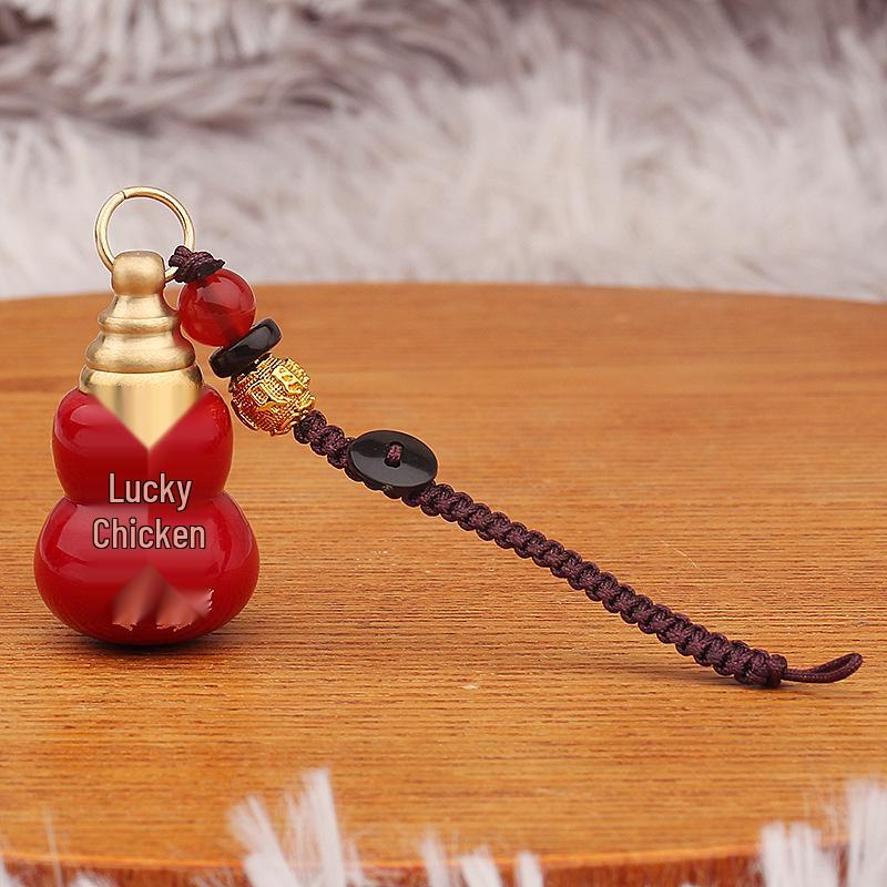 Zodiac Gourd Cinnabar Pendant & Keychain Craft Accessories