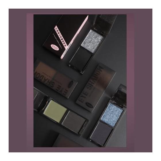 LIAGNISHI [New color available] Matches Asian skin! Double color eyeshadow 6-color palette | Matte x Pearl x Explosive Glitter | Highly pigmented and
