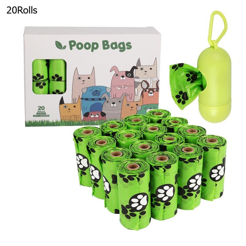 EPI Biodegradable Dog Poop Bags Lavender Scented Pet Poop Bags With Holder Extra Thick Leakproof Dog Poop Bags With Dispenser