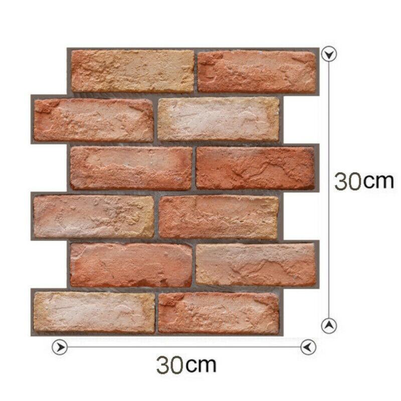 3D Mosaic Brick Wall Stickers Self-Adhesive Wallpaper Decals Kitchen Home Decor