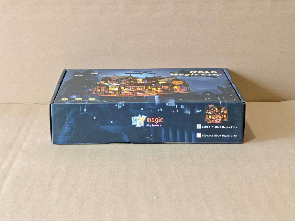 Jiate DIY Голографический Магический Город ES012: Модель замка-виллы, собранная вручную, игрушка, украшение, подарок