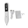 Electric Mole Pen White Portable Rechargeable 9 Gears LCD Electric Facial Mole Pen for Home
