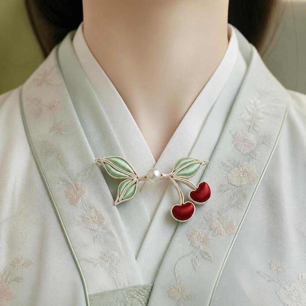 Cherry Shape Chinese Style Buttons Classical Hanfu Decorative Buckle Tang Suit Accessories