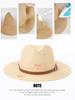 Соломенная шляпа-панама, женский джазовый цилиндр, мужская и женская весенне-летняя соломенная шляпа, модная солнцезащитная шляпа и солнцезащитный козырек.
