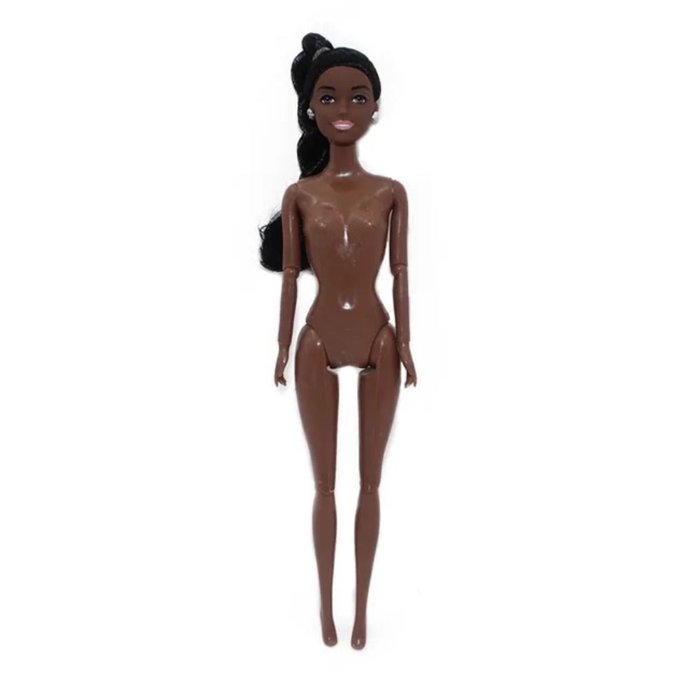 Moveable African Dolls Black Skin 30cm Doll Toy Play House Black Dolls Dress Up