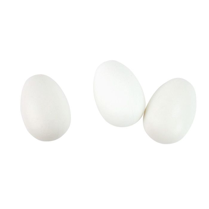 Oeuf en plastique Déco de Pâques Blanc 6x4cm 8 pièces