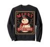 Snowman Vintage Retro Art Deco Christmas Sweatshirt
