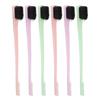 6Pcs Dual Edge Brush Comb Nylon Material Fine Tooth Multifunction Edge Control Brush for Hair Eyebrow Beauty