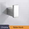 Крючки для халатов из нержавеющей стали 304 Крючки для подвешивания одежды Крючок для двери Настенные крючки Квадратные аксессуары для ванной комнаты Крючок для полотенец 610001