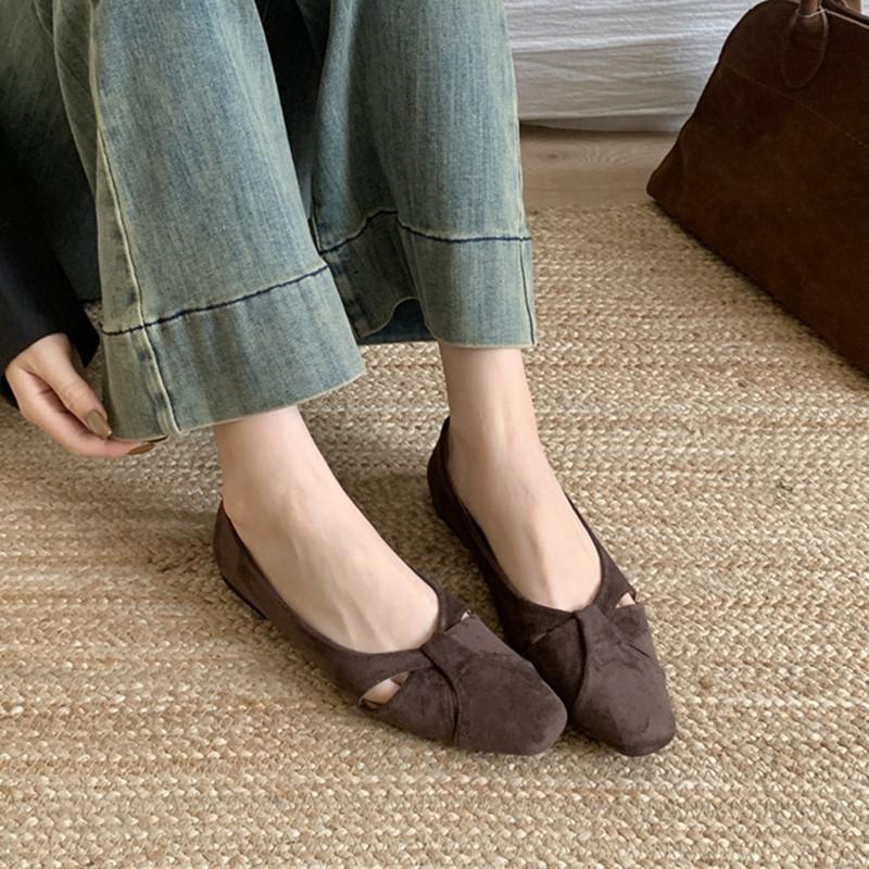 Fashion Bailamos Women Flats Boat Shoes 2025 New Soft Ballet Shoes Female Shallow Slip On Footwear Ladies Flats Shoes Slides