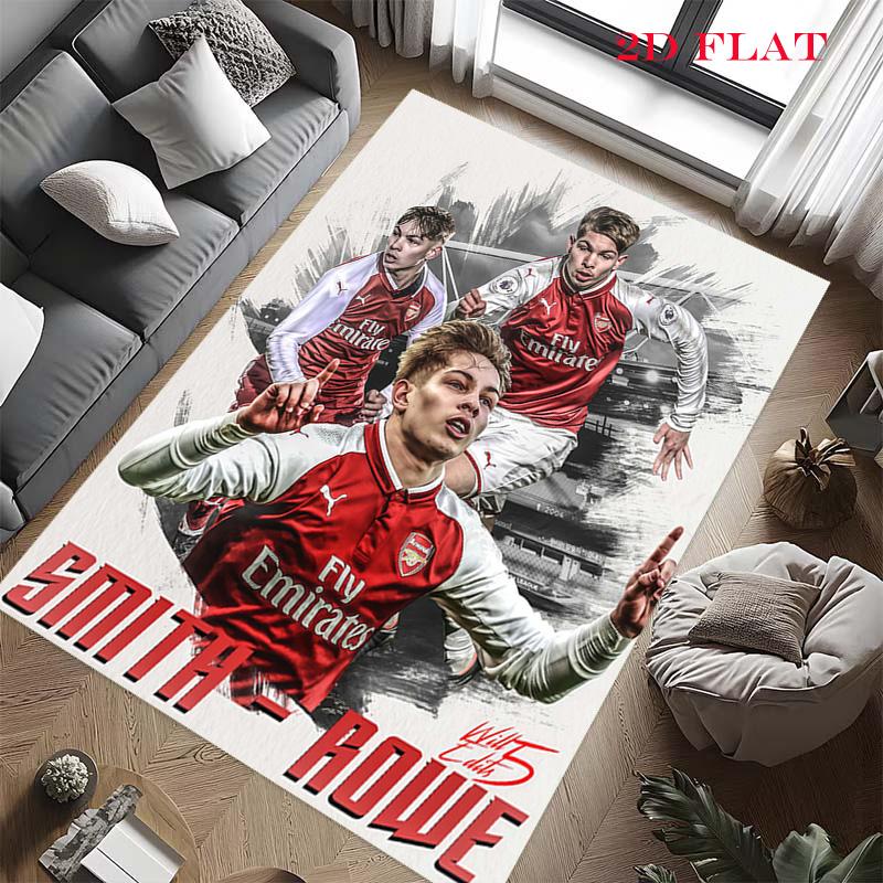 Arsenal Football Club Carpet Rug for Living Room Bedroom Home Sofa Decoration,Kids play Nonslip Floor Mat