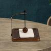 Cafe Napkin Holder Storage Rack Convenient Memos Organizer Tissue Wood Base for Dining