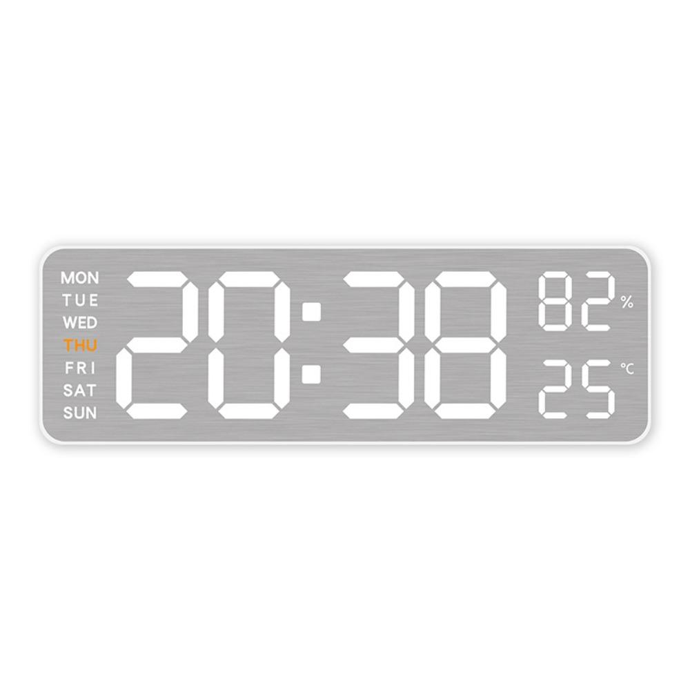 ABS Digital LED Clocks Wall-mounted Alarm Clocks New Electronic Wall Clock Bedroom