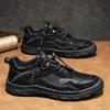 Высококачественная мужская повседневная обувь Кожаная Нескользящая обувь На шнуровке Удобная Универсальная Обувь для ходьбы Большой размер 38-46