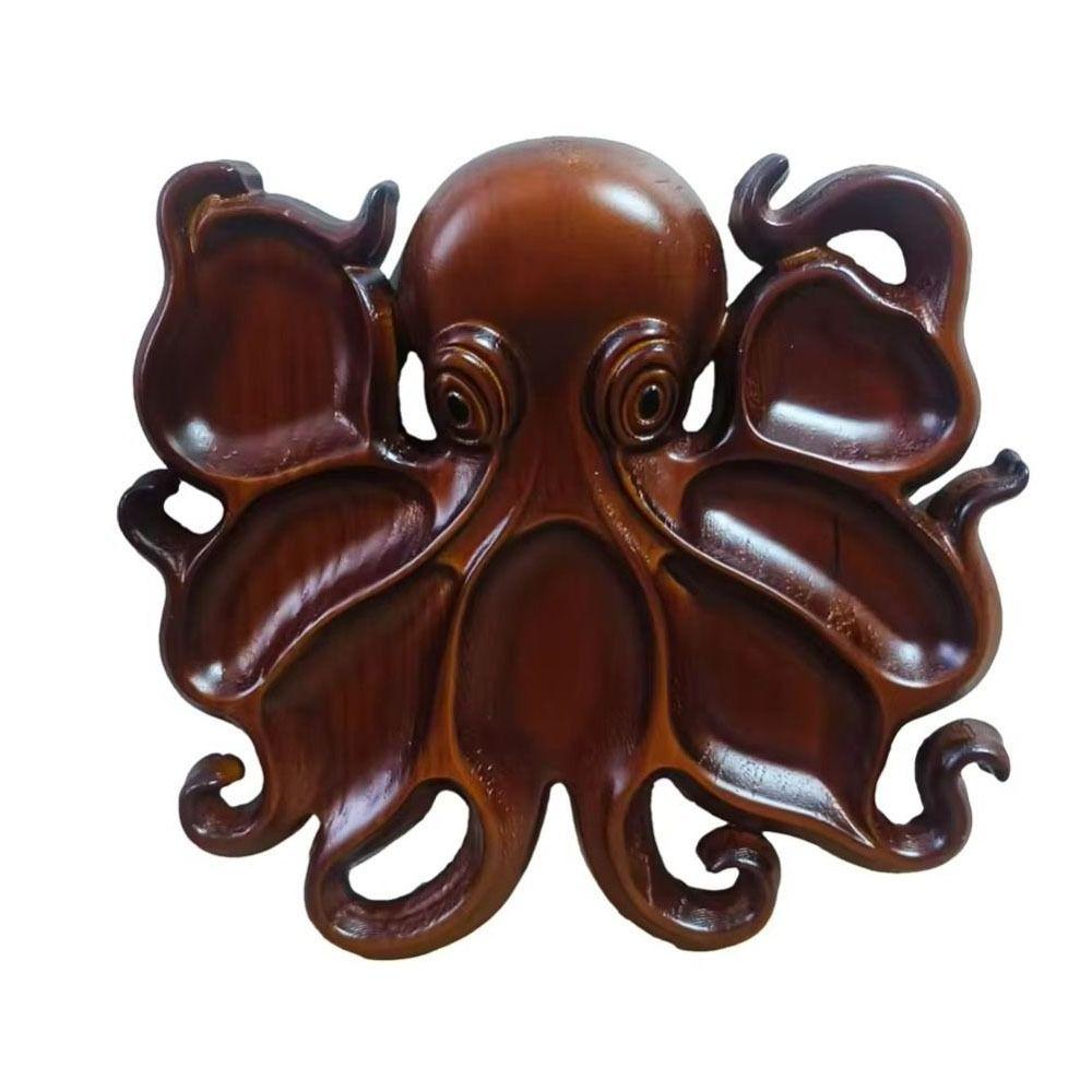 Wooden Octopus Food Platter Unique Octopus Charcuterie Boards Octopus Serving Tray  Party Food