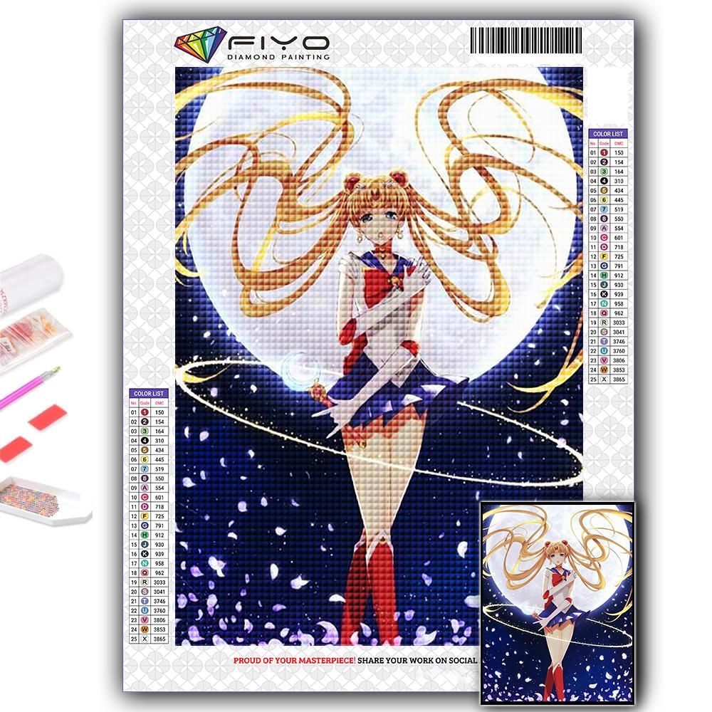 Набор для вышивки крестом DIY Алмазная вышивка Сейлор Мун Алмазная картина Домашний декор
