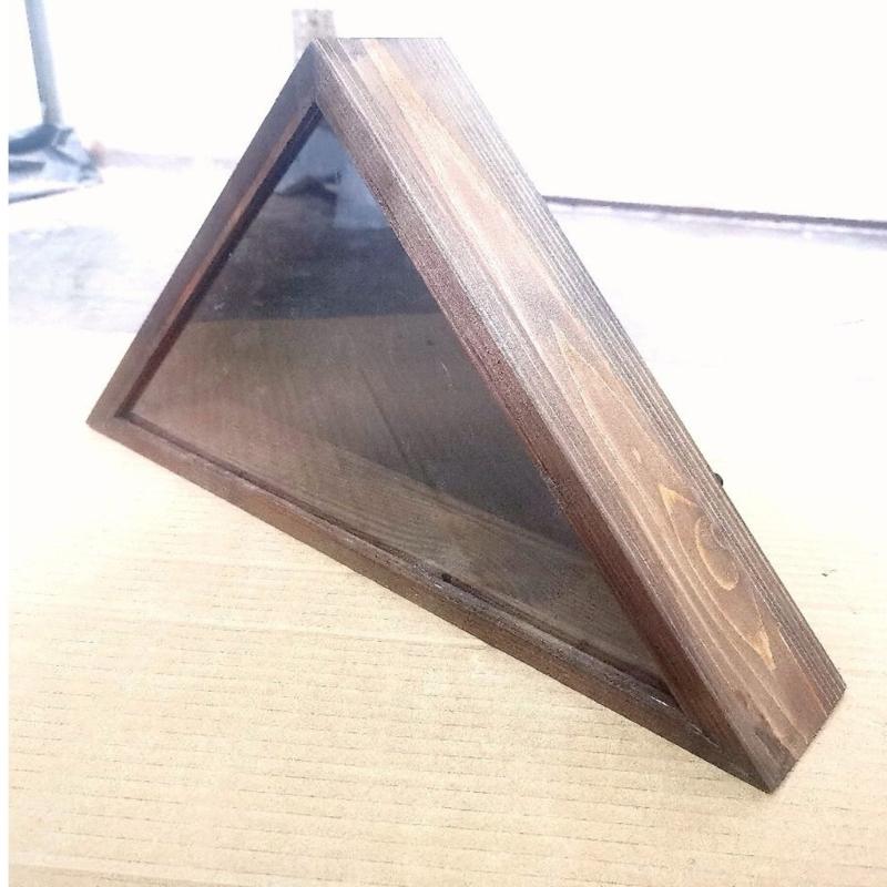 Premium Solid Wood Flag Display Box For Veterans Burial Flags And Residential Presentation