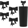 6 Pcs 8mm Cute Bow Straw Covers Cap Toppers Lids Compatible with Stanley Tumbler Cups,Reble Cute Silicone StrawTips Protectors for Reble