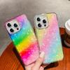 The IPhone16 Electroplated Shell Pattern Is Suitable for The IPhone 15 Phone Case and The Rainbow IPhone14 Pro Max Protective Case