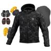Komine Protective Soft Shell Winter Parka for Motorcycles Monochrome Camo XL JK-5902