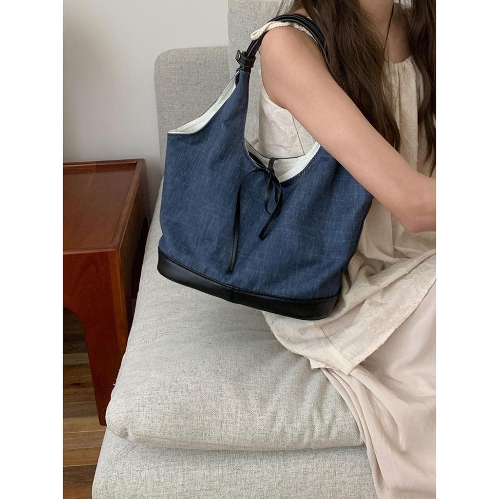 Женская холщовая сумка-тоут, однотонная дизайнерская женская повседневная сумка через плечо, большая вместимость, хлопковые многоразовые сумки для покупок, пляжные сумки