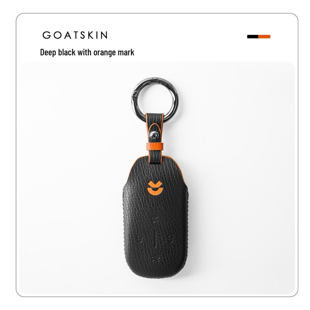 Nio ES8/ET9/ES9 Car Key Case - Premium Leather Protective Shell with Buckle for Men & Women