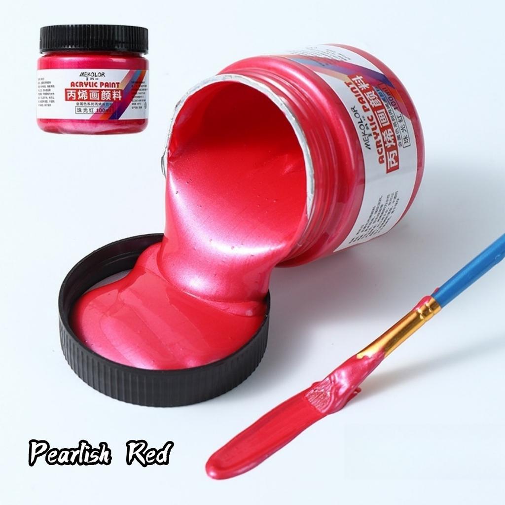 Набор матовой акриловой краски 100 мл Премиальные цвета Формула без растрескивания для росписи камней Ткань Холст Деревянные поделки Водостойкое искусство Суп