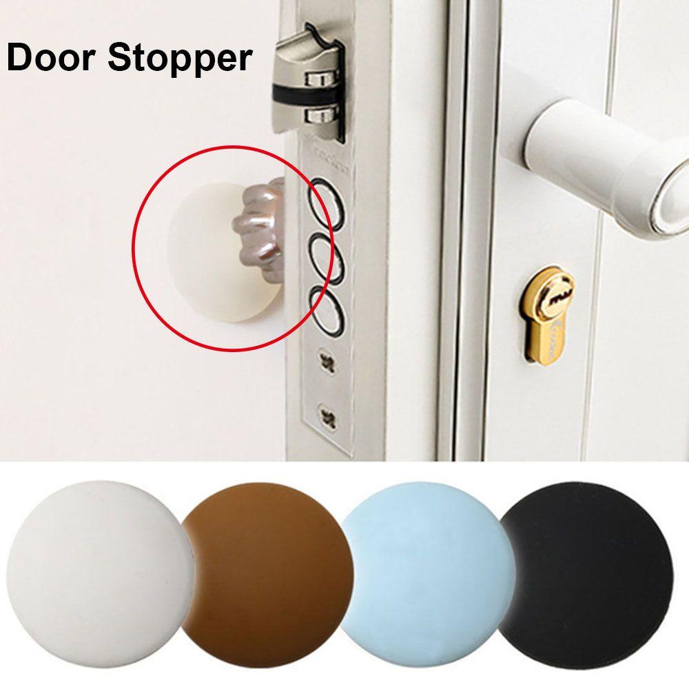 Silicone Crash Pad Anti-slip Sticker Bumper Wall Protector Door Handle Stopper Self Adhesive