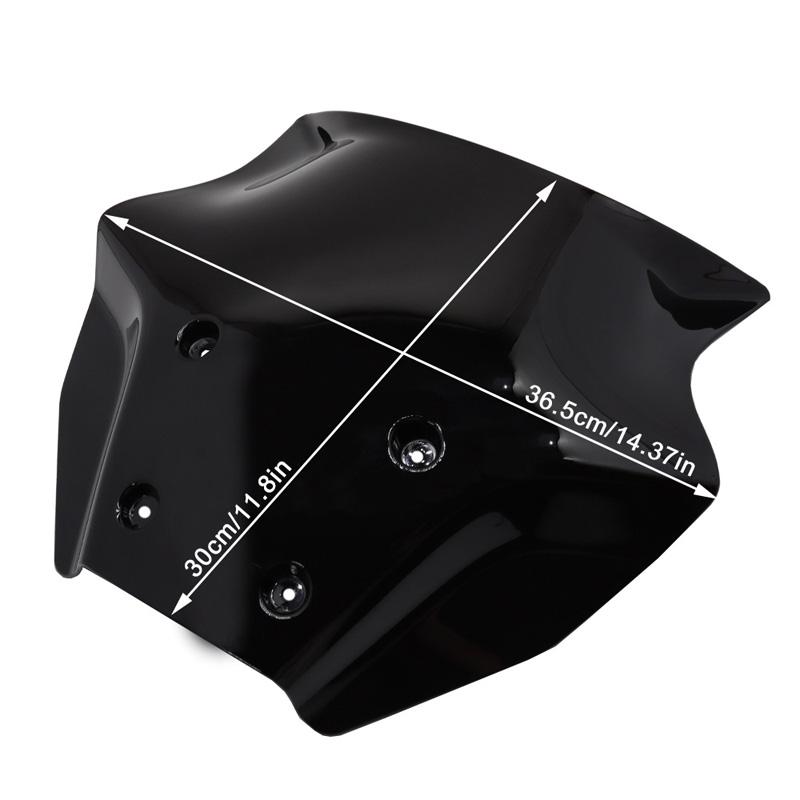 1 Set Motorcycle Windshield ABS Wind Deflector Fit for Yamaha MT-09 2024 / MT-09 SP 2024
