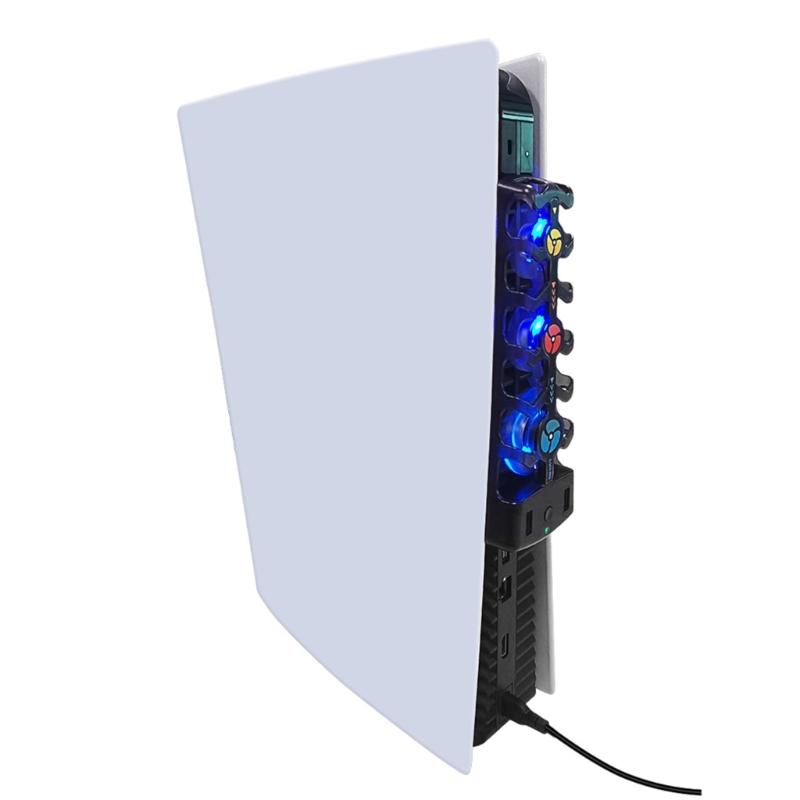 For Cooling Fan Game Console Adjustable Speed Intelligent Temperature Control 3 Fans System Station