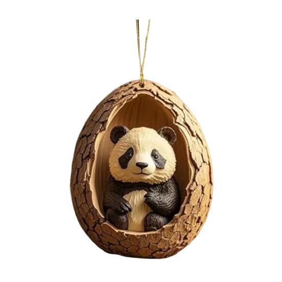 Рождественское украшение в виде животного 2D акриловое мультяшное лесное животное рождественская елка подвесное украшение для праздничного домашнего декора