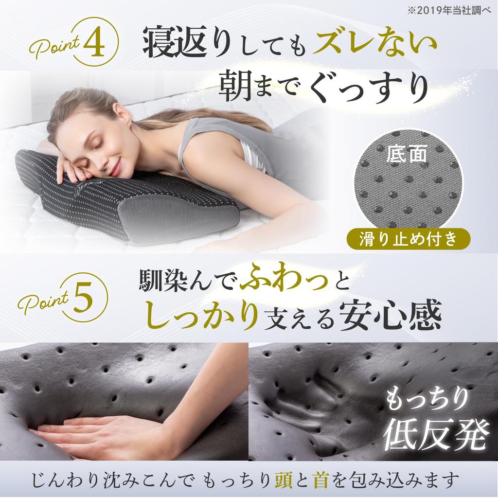 Подушка для сна GOKUMIN Memory Foam Pillow с регулировкой высоты, боковая спинка, без шеи, супер премиум белая подушка [Хорошая 4-уровневая функция] Высокая,