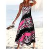 Женское повседневное макси-платье без рукавов с принтом тай-дай на тонких бретельках, летнее свободное платье-сарафан больших размеров с карманами