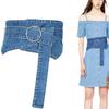 Джинсовый пояс-корсет Модный ретро Формирователь талии Широкий джинсовый пояс для аксессуаров к платью