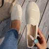 Fashion Women Flats Shoes Casual Slip On Boat Shoes Women Solid Color Round Toe Mesh Loafers Shallow Soft Bottom Ballet Sneakers Women