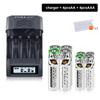 PALO Rechargeable Battery 1.5V Li-ion AAA AA Batteries+LCD Display Charger For Li-ion Ni-Mh Ni-Cd AA AAA Battery