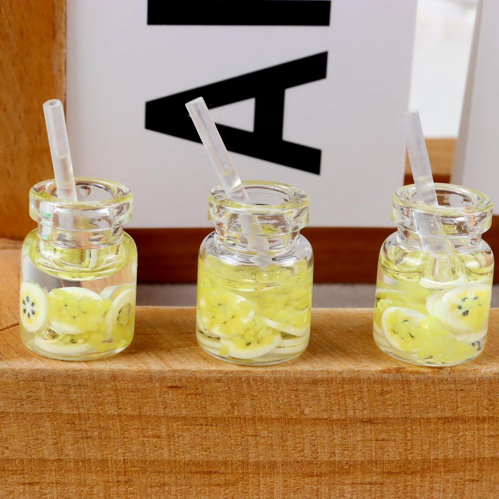 Ручная работа Миниатюрные аксессуары для еды и напитков для кукольного домика: Торт, Сок, Тарелки