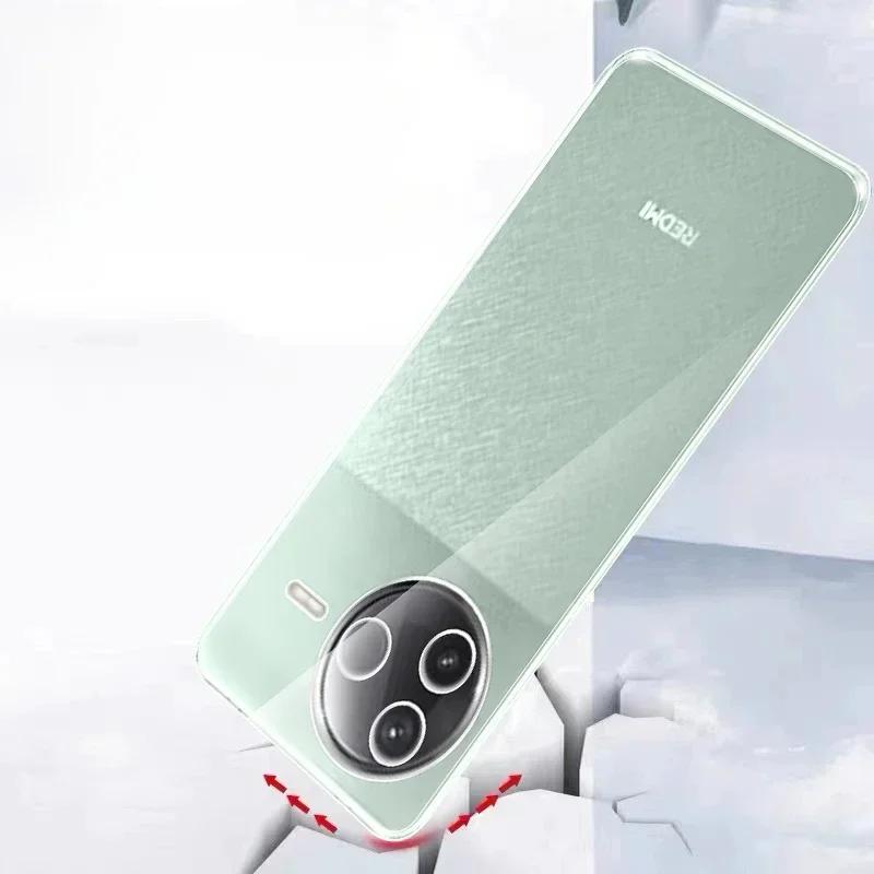 Ультратонкий мягкий прозрачный чехол TPU для Redmi K80 Pro, защита объектива, мягкий силиконовый прозрачный противоударный чехол для Redmi K70 Ultra K60 Ultra K60 Pro