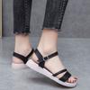WTEMPO Brand Women's Summer Sandals Soft Bottom Niche Students Fashion A Word Buckle with Beach Women's Shoes with Skirt Flat Sandals