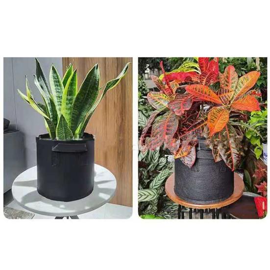 Тканевые мешки для выращивания растений Утолщенные войлочные мешки для выращивания растений с ручками Воздухопроницаемые мешки для посадки Горшки для выращивания цветов Помидоры Огурцы