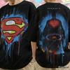 Футболки с принтом Супермена для взрослых, летние, новые, DC Comics, с коротким рукавом, крутые футболки для мальчиков и девочек, модная одежда для родителей и детей